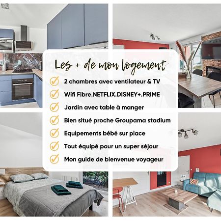 Comfort And Tranquility Near Lyon And Groupama Stadium, 4 Personnes Meyzieu Eksteriør billede