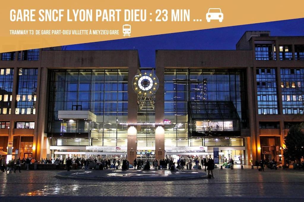Comfort And Tranquility Near Lyon And Groupama Stadium, 4 Personnes Meyzieu Eksteriør billede